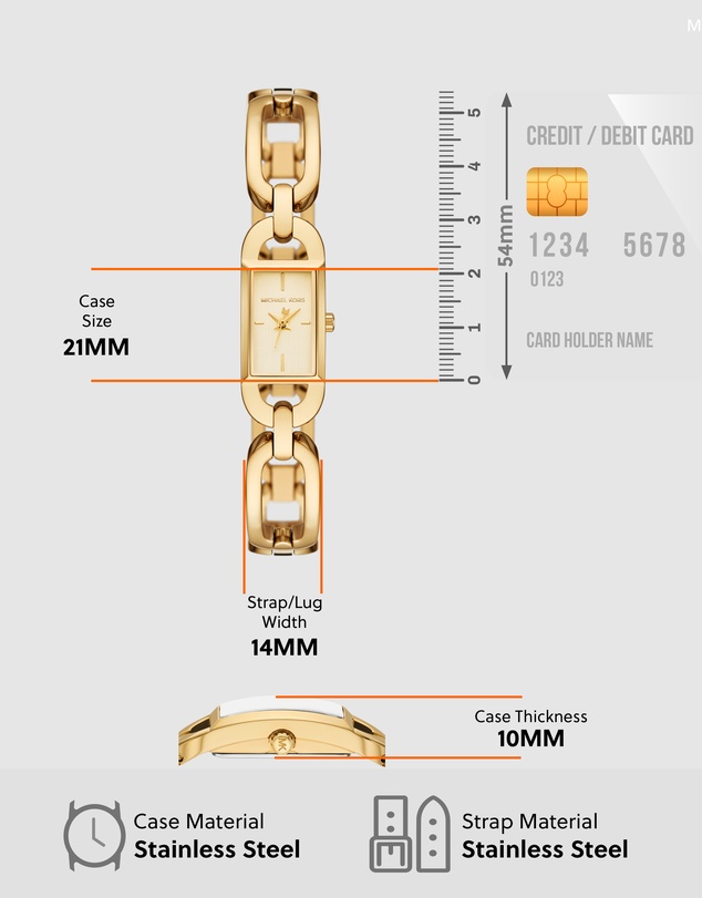 Michael Kors - Mk Empire Gold Tone Analogue Watch