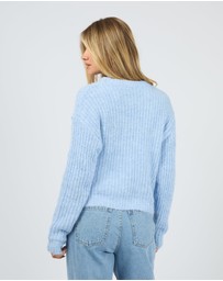 All About Eve - Ivy Knit Jumper Ocean Blue