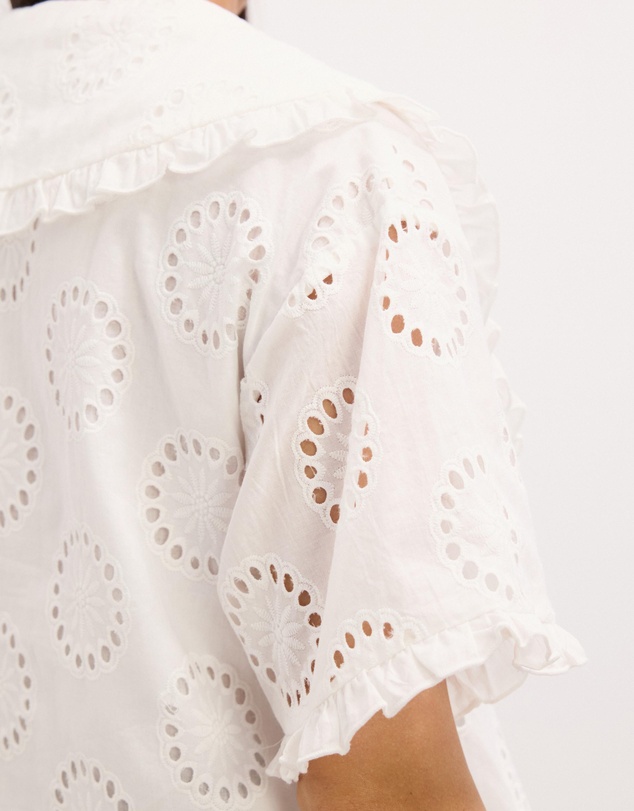 The Fated - Calista Broderie Blouse