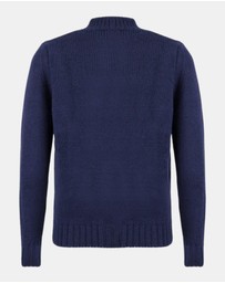 Henry Bucks - HENRY SARTORIAL Lana Wool Buttonfront Knit
