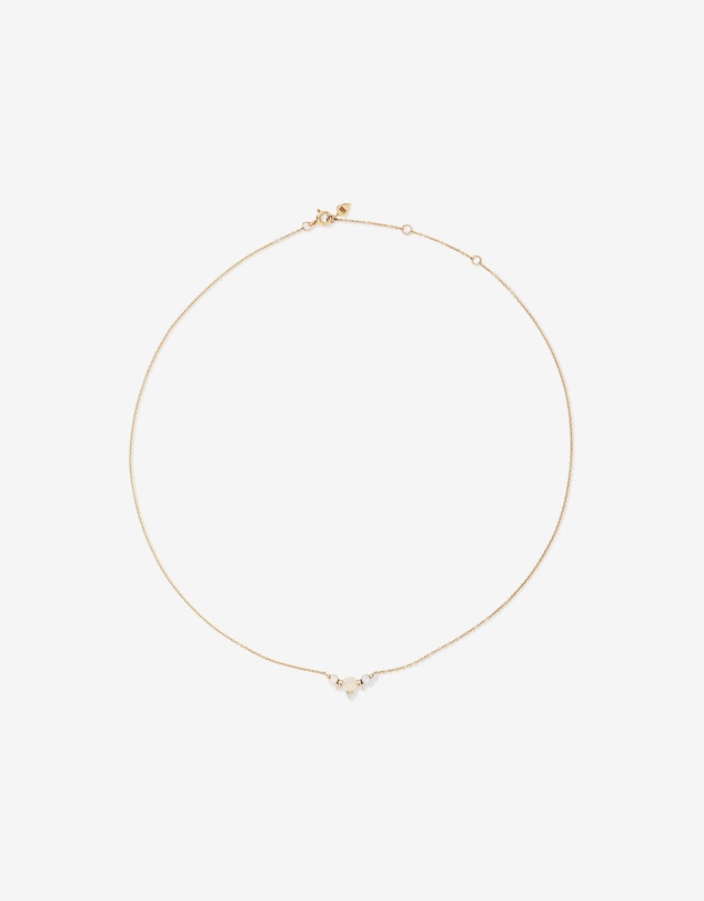 Michael Hill - Necklace with Opal & Diamonds in 10kt Yellow Gold