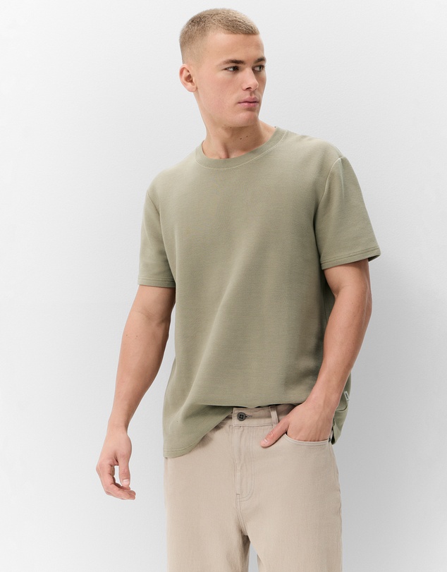 UNISON - Horizontal Rib T Shirt
