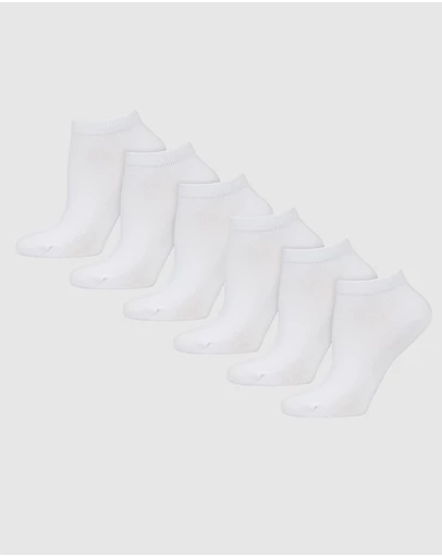 Pussyfoot - 6 Pack Bamboo Cotton Casual Ankle Sneaker Socks