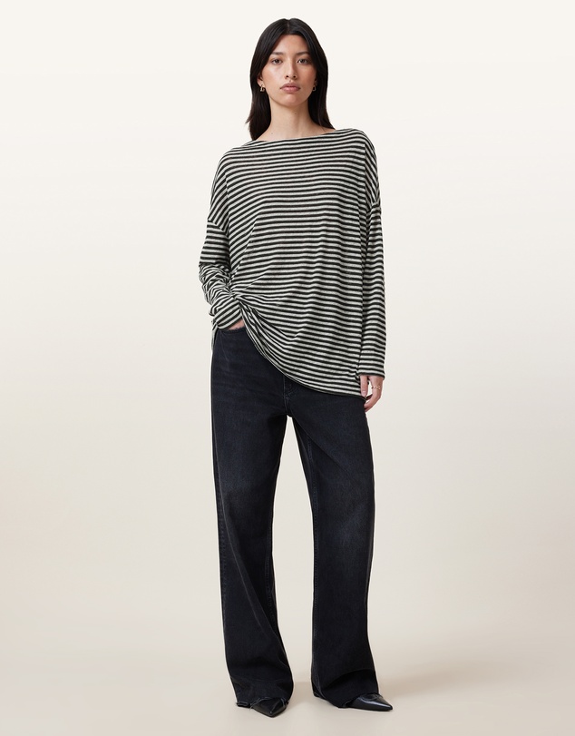 AllSaints - Rita Stripe Tee