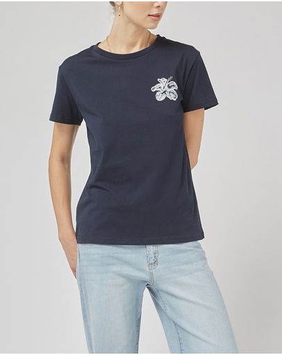 Navy Printed
