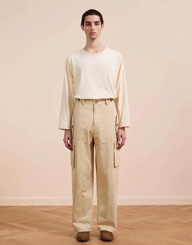 Found - Utility Herringbone Paneled Pants
