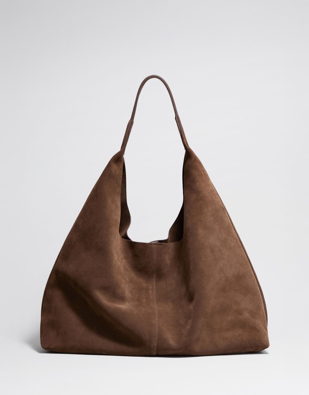 & Other Stories - Large Suede Tote - Brown