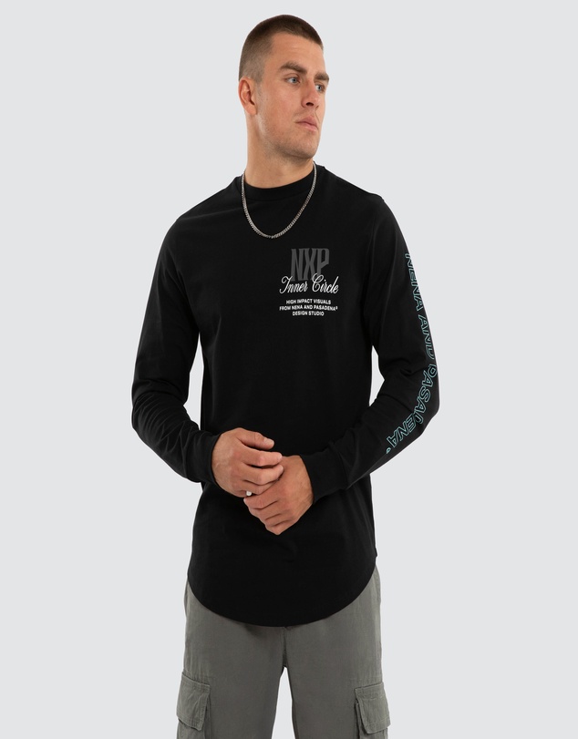 Nena & Pasadena - Dynamic Dual Curved LS Tee