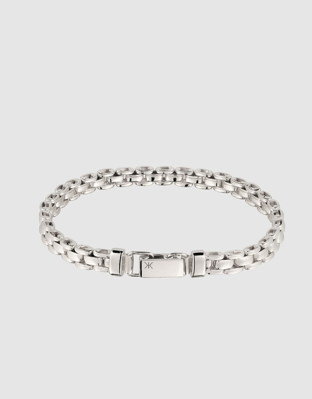 Kuzzoi - Chunky Box Chain Bracelet in 925 Silver