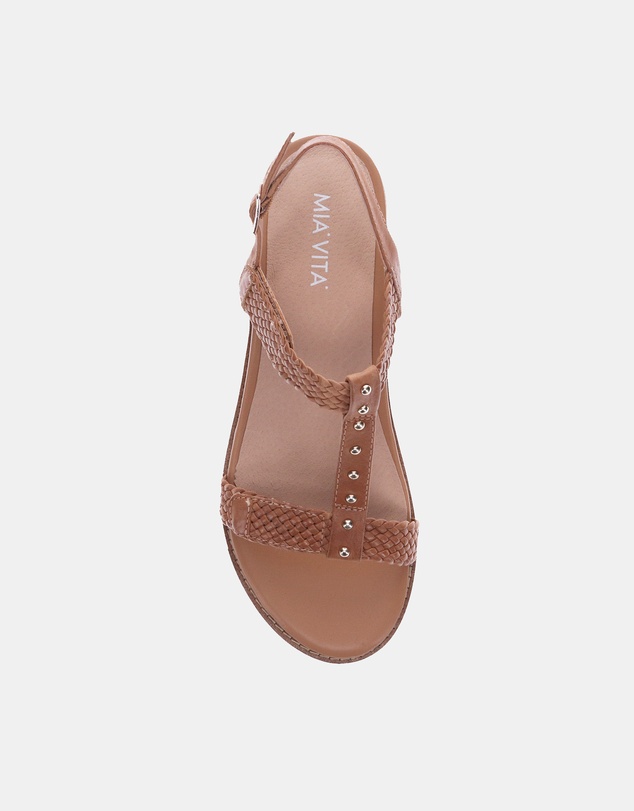 Mia Vita - Olympia Adjustable Sandal - Pebble