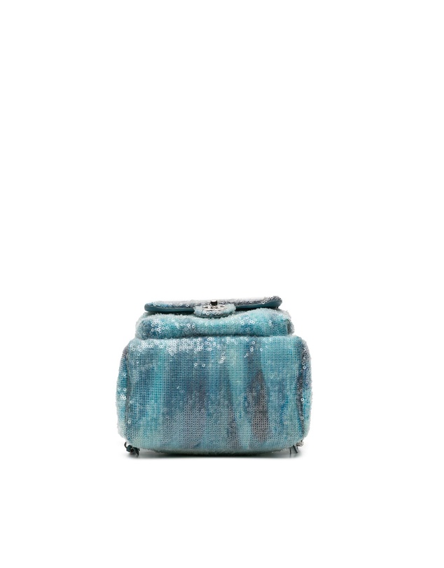 Pre-Loved by Azura Reborn - Pre-Loved Mini Sequins and Lambskin Waterfall Backpack