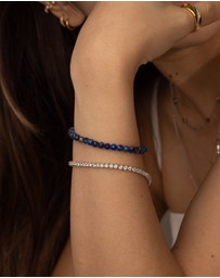 Wanderlust + Co - Pave 925 Sterling Silver Tennis Bracelet