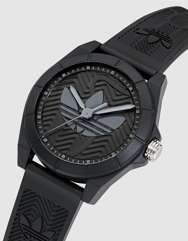 adidas Originals - Project Four 41mm Black Resin Watch