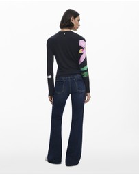 Desigual - Long-sleeve floral T-shirt