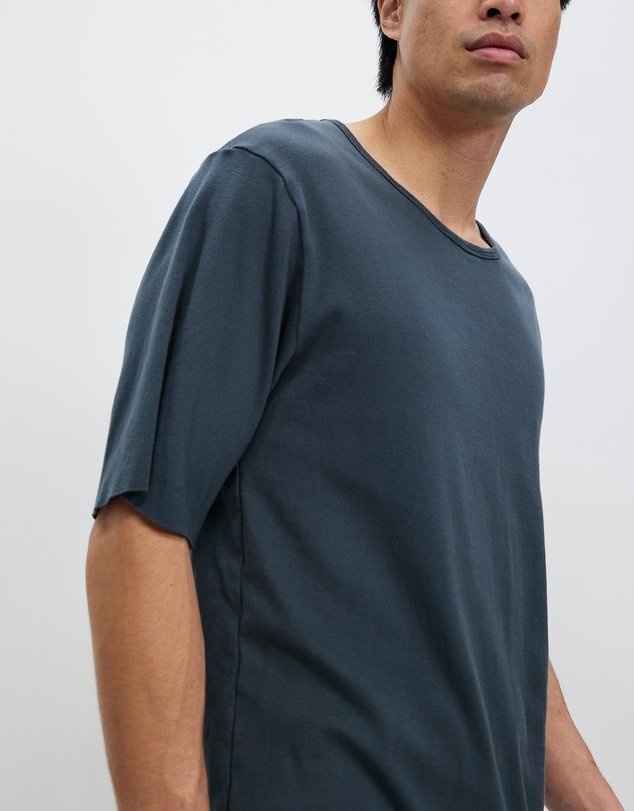 Surrounded By Ghosts - The Devilline Curved Hem Rib Knit T-Shirt