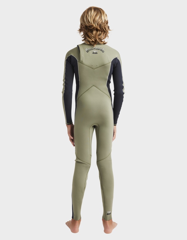 Billabong - Boys 8 to 16 3/2mm Absolute Natural Chest Zip Wetsuit