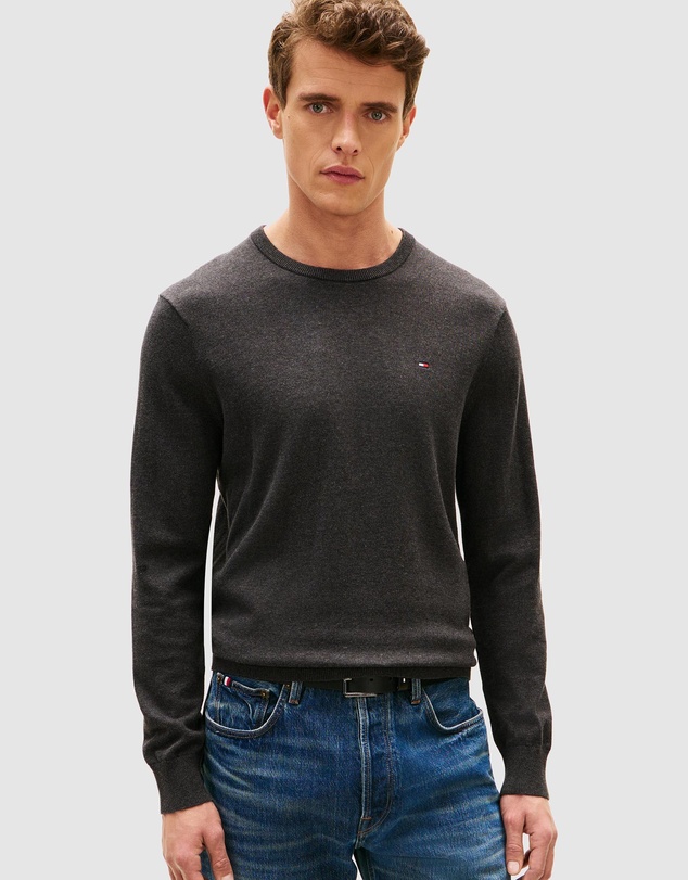 Tommy Hilfiger - Flag Embroidery Crew Neck Jumper