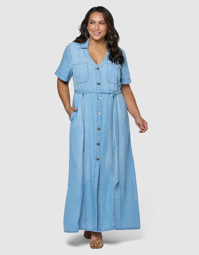 Indigo Tonic - Naomi Chambray Maxi Dress