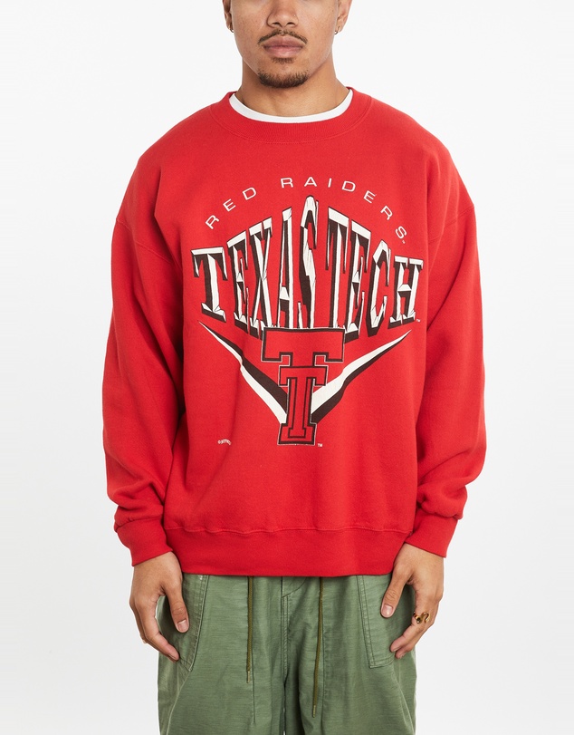 Vintage by The Real Deal - Pre Loved - Vintage 90s NCAA Texas Tech Red Raiders Sweatshirt