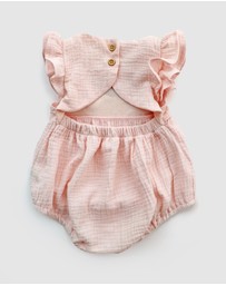 WITH LOVE FOR KIDS - Cotton Muslin Playsuit - Babies