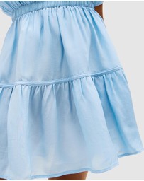 Tommy Hilfiger - Short Sleeve Tiered Shirt Dress - Kids