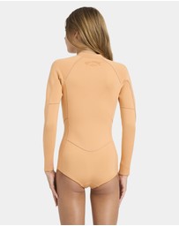 Billabong - Girls 8 to 14 2/2mm Salty Dayz Natural Long Sleeve Springsuit