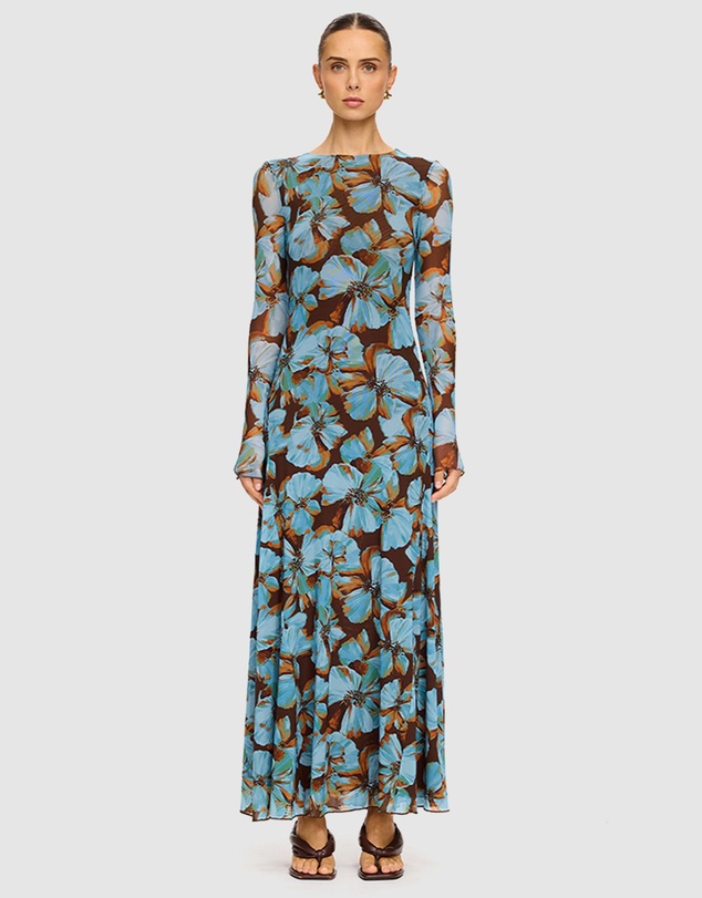 KIVARI - Nieve Mesh Maxi Dress