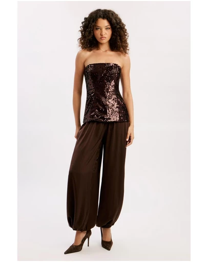 Bardot - Helenia Sequin Strapless Top