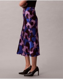 Calvin Klein - Printed Midi Slip Skirt