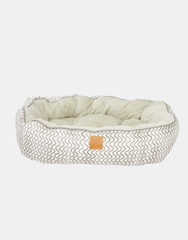 Mog & Bone - 4 Seasons Reversible Circular Dog Bed - Mocha Wave