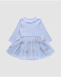 Fleur Harris - Evangeline Tutu Bodysuit Dress in Cornflower