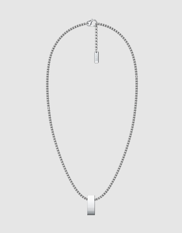 Diesel - D Logo Silver Necklace