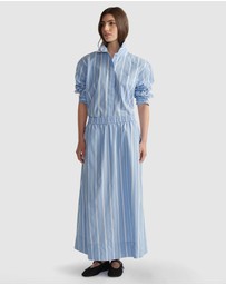 Decjuba - D-Luxe Poplin Stripe Skirt