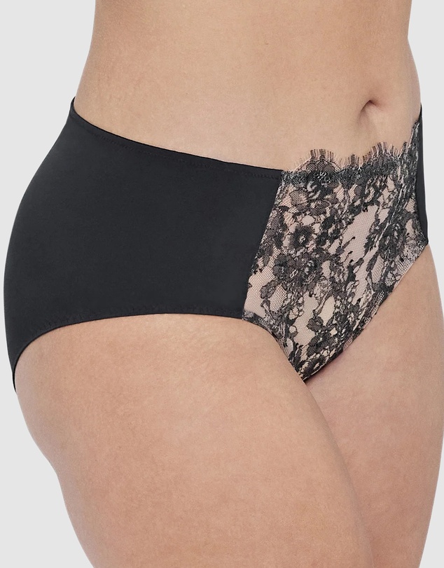 Skarlett Blue - Entice Medium Rise Lace Front Brief