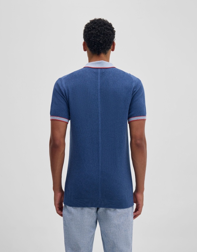 Oxford - Holden Zip Neck Knitted Polo