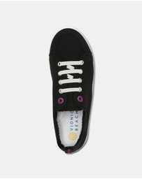 Vionic - Pismo Casual Sneaker - Black Waffle Knit