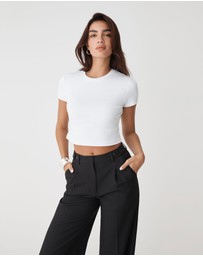 Forcast - Amy Cropped Baby Tee