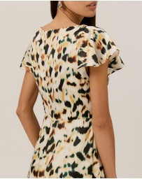 Tussah - Morgan Flutter Sleeve Midi Dress