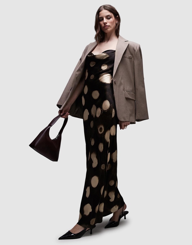 TOPSHOP - Cowl Slip Midi Dress