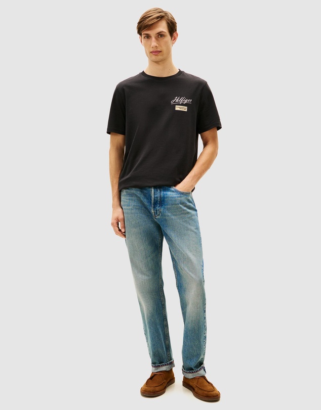 Tommy Hilfiger - Textured Logo Crew Neck T-Shirt