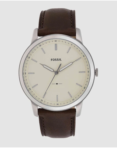 Fossil - The Minimalist 3H Brown Analogue Watch