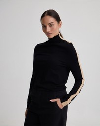 Oxford - Ela Contrast Panel Turtle Neck