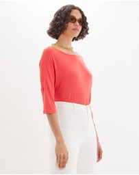 Amelius - Ottavia Three Quarter Batwing Tee
