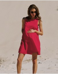 Soon Maternity - Maeve Linen Feeding Dress