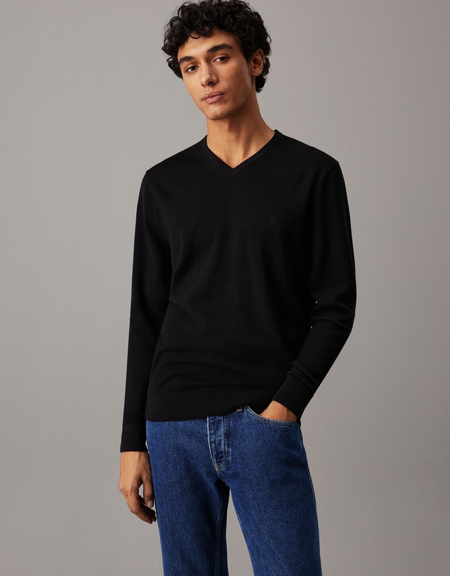Calvin Klein - Merino Wool V-neck Jumper