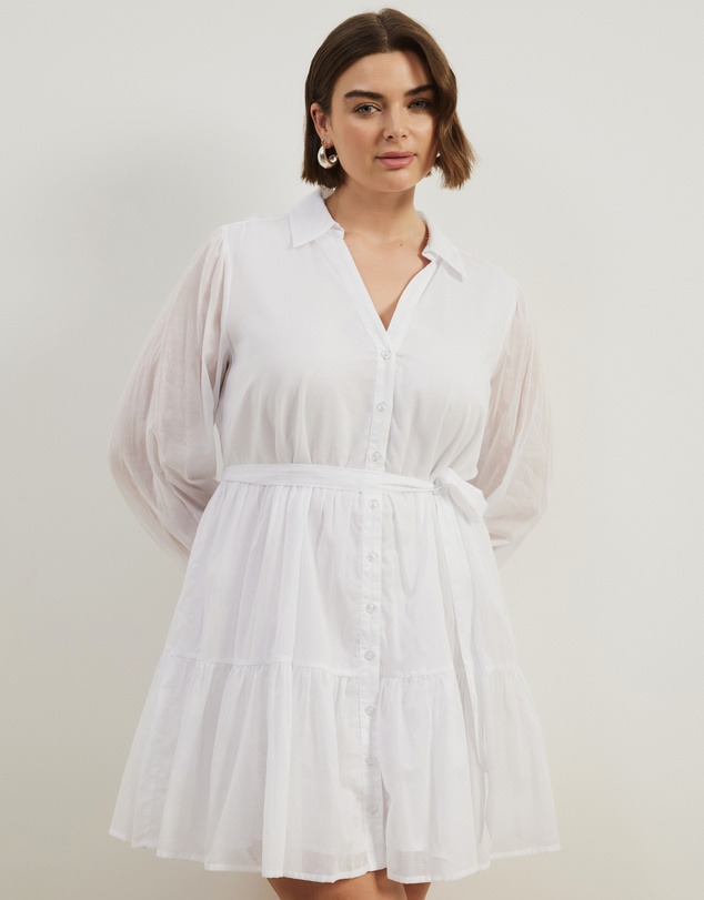 Atmos&Here Curvy - Ruby Tiered Mini Dress