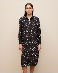 Trenery - Spot Relaxed Shirt Dress in Black