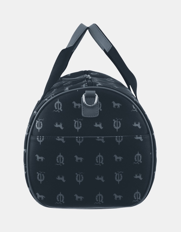 Pierre Cardin - Pierre Cardin Canvas Print/Leather Trim Art Design Duffle Bag