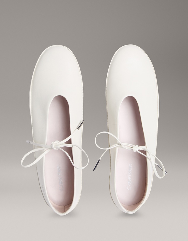 Calvin Klein - Leather Mary Jane Ballerinas