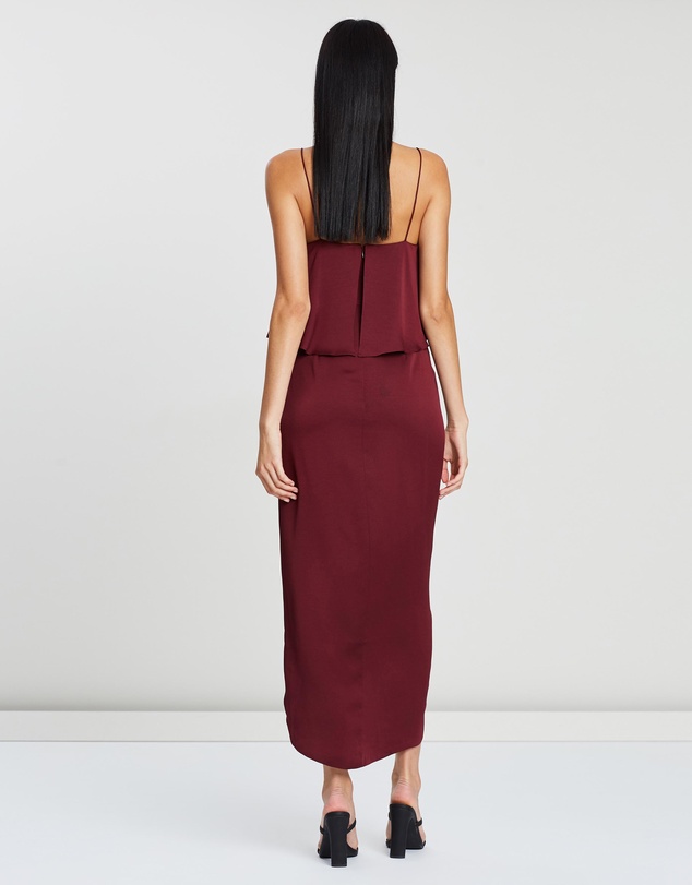 Shona Joy - Luxe Draped Cocktail Frill Dress